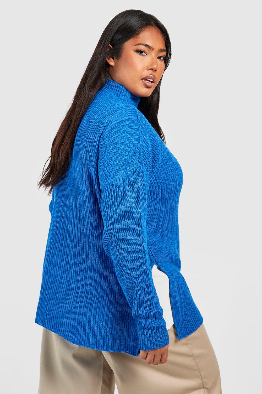 Split deals neck jumper